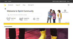 Desktop Screenshot of community.sprint.com