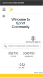 Mobile Screenshot of community.sprint.com