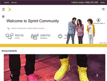 Tablet Screenshot of community.sprint.com