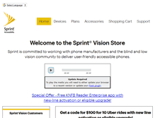 Tablet Screenshot of pcsorders.sprint.com