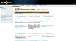 Desktop Screenshot of cagate.sprint.com